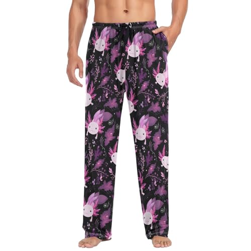 Mens Pajama Pants Men's Lounge Pants with Pockets Straight-Fit Men Pajama Bottoms Mens Sleep Pant S-2XL3