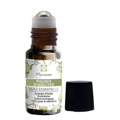 FLORESSE® - Aceites esenciales para picar en rolón, para aliviar las picaduras de insectos naturalmente -10 ml