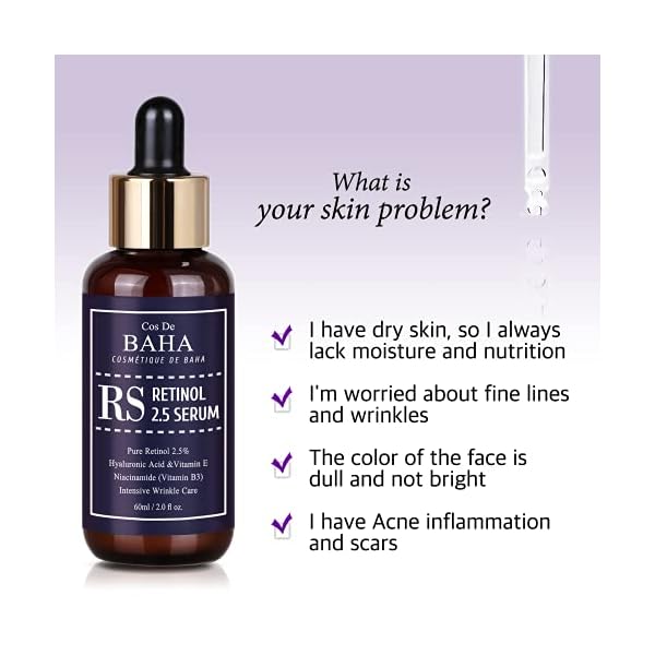 Retinol-25-Solution-Facial-Serum-with-Vitamin-E-Facial-Crepe-Erase-Age-Spot-Remover-High-Strength-Solution-for-Face-without-a-Prescription-2-Fl-Oz-60ml Retinol 2.5% Solution Facial Serum with Vitamin E - Facial Crepe Erase, Age Spot Remover, High Strength Solution for Face without a Prescription, 2 Fl Oz (60ml)