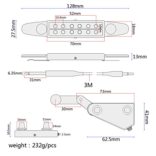Hoyuji 12 Soundhole Guitar Pickups thumb #6