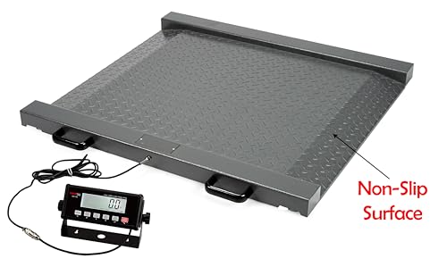 Báscula industrial de tambor VisionTechShop 1000lb con manijas y ruedas miniatura 2