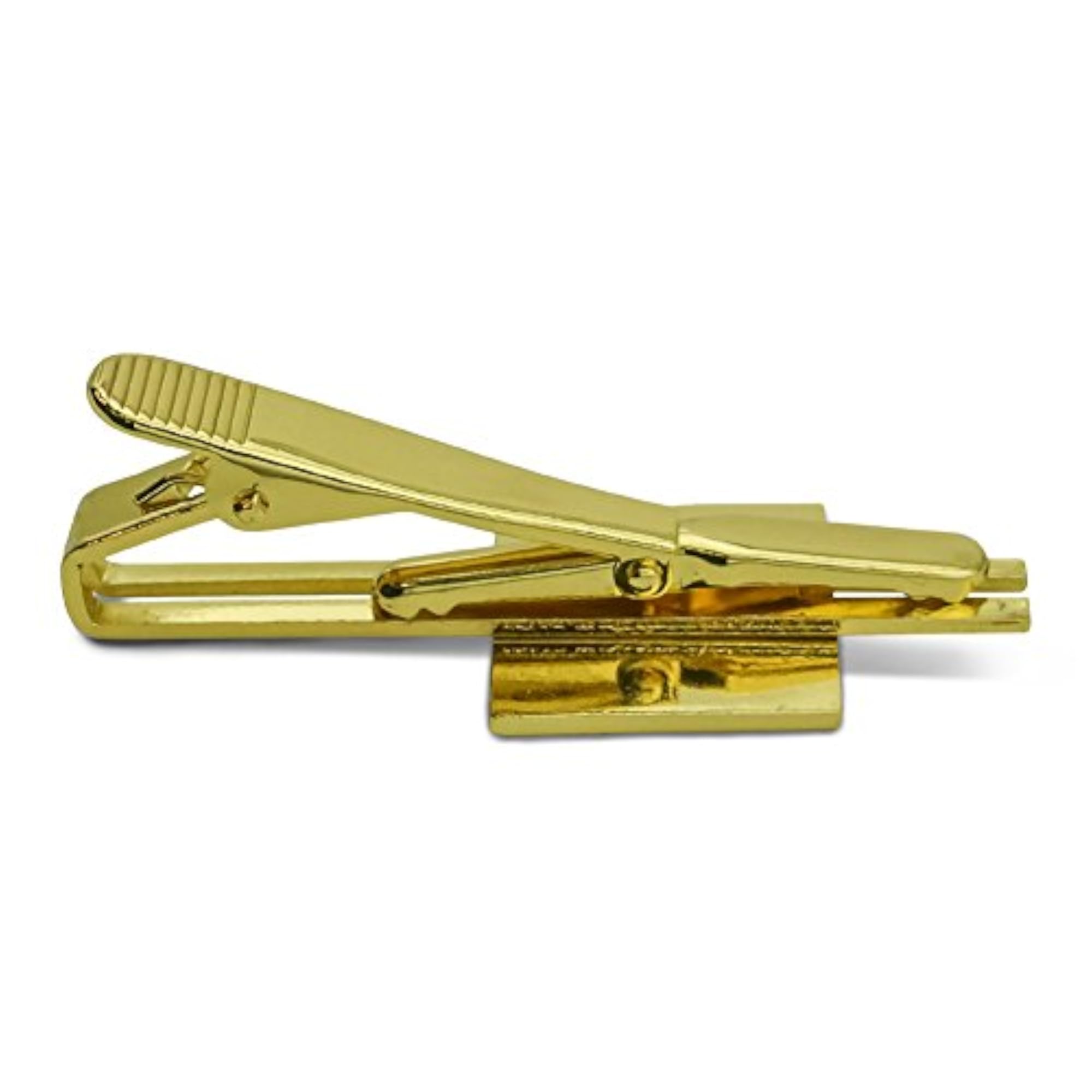 Subdued American USA Flag Tie Bar Clip, Silver or Gold