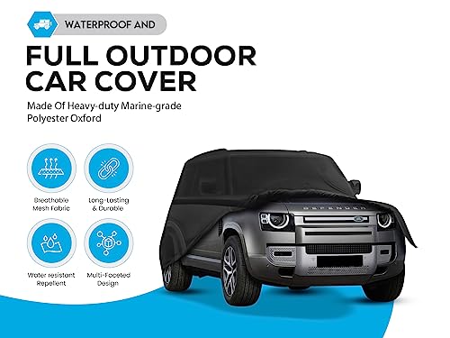 Image of Heavy Duty Waterproof Outdoor car Cover for Land Rover Defender 90 rain Snow UV