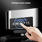 QJRGUY Machine Bean To Cup Espresso Semi Automatic Electric Coffee Freestanding Stainless Steel - Image 6