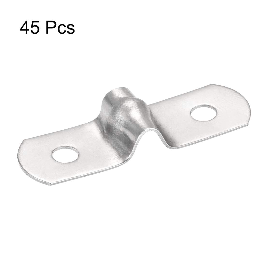 TA-VIGOR 45Pcs Rigid Pipe Straps, 5mm 2 Holes Stainless Steel Tension Tube Clip Clamp - Image 3