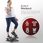Sunny Health & Fitness 2-in-1 Premium Power Stepper with 400lbs Weight Capacity and Resistance Bands, Low-Impact Cardio, Space-Saving, Height-Adjustable, with Bluetooth and Free SunnyFit App - Image 3