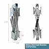 Doppy Wheel Stabilizer, RV Tire Stabilizers X-Shaped Wheel Chock Stabilizer, for Campers Travel Trailers Trucks, Spaced 10.5inch Apart