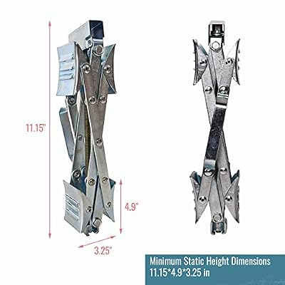 Doppy Wheel Stabilizer, RV Tire Stabilizers X-Shaped Wheel Chock Stabilizer, for Campers Travel Trailers Trucks, Spaced 10.5inch Apart