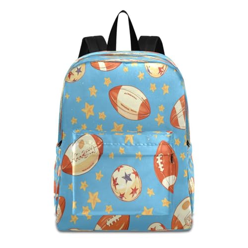 Dussdil Cartoon Stars Soccer Football Kids Backpack Backpacks for Boys Girls Teen School Bookbag Laptop Bag Daypack Large Travel Sports Bags - Main Image