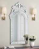 KOHROS Wall Mounted Squared Mirror, Venetian Mirror Decor for The Living Room, Bathroom, Bedroom (W