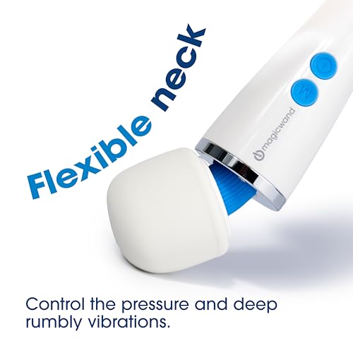 Image of Magic Wand Micro - Ultimate Massage & Relaxation - Cordless, Compact Multi-Speed Personal Handheld Wand Vibrator for Women, Men, & Couples - Body-Safe Silicone Head & Flexible Neck - HV-60