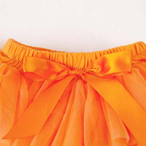 Image of 6M-3T Infant Baby Girl Tutu Skirt Toddler Girls Solid Color Tulle Skirts Birthday Outfits with Headband