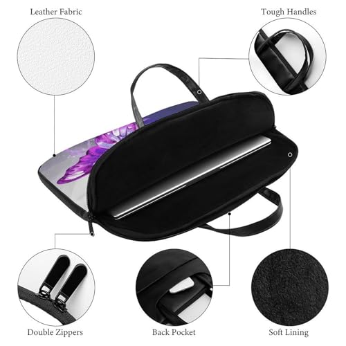 Bolso Bandolera Impermeable para Laptop 17 Pulgadas Morado miniatura 3