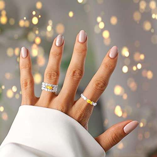 Generic 2PCS Open Heart Inspirational Ring,Swimming Against Current Inspirational Ring,To my Daughter Cute swimming against the current Ring For Women Girl4