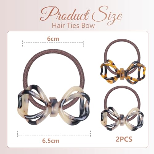 GlamRays Tortoise Shell Hair Bands, Button Hair Stocking Holders, Elastic Hair Bands, Styling Stretchy Braid Holder - Image 2