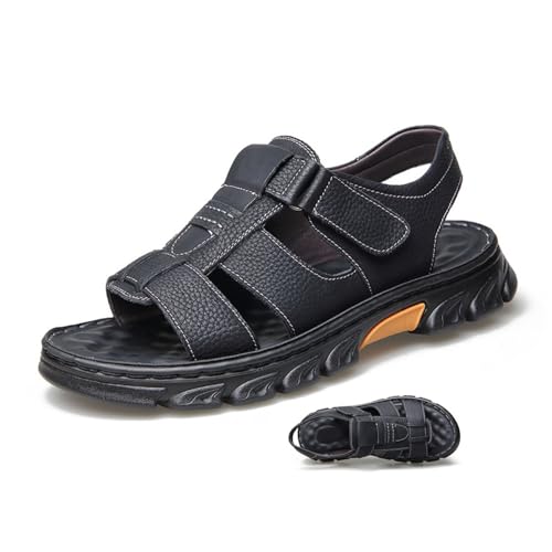 Mens l Anti Slip Breathable Casual Beach Fisherman l Men's Trekking Shoes Slip on Open Toe Slipper Dual Use for Outdoor Beach Walking Driving