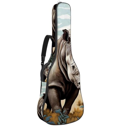 Sac de transport pour guitare acoustique 104,1 cm Bush Rhino 72 réglable
