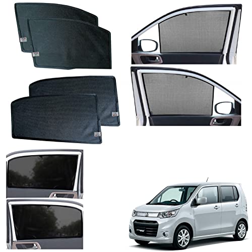 Image of WolkomHome car Fix Curtain Window Shades Half Curtains Sunshade for WagonR Stingray