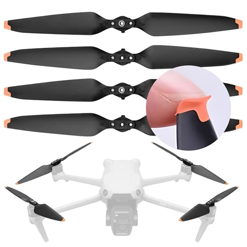 Hélices DJI Air 3 avec pointe TPU souple pour un vol silencieux et sécurisé