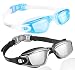 EVERSPORT Swim Goggles, Pack of 2, Swimming Glasses Adult Men Women Youth Kids Child, Anti-Fog, UV Protection, Shatter-proof, Watertight(LightBlue&Mirrored Black)