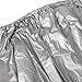 Yaregelun Heavy Duty Fitness Weight Loss Sweat Sauna Suit Exercise Gym Anti-Rip Silver XL