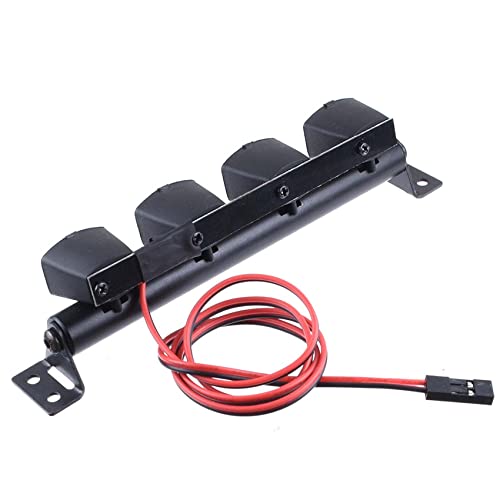 KEEDA Roof Lamp LED Light Bar for 1/8 1/10 Scale RC Crawler Car Monster Truck HSP HPI TAMIYA CC01 Axial SCX10 D90 (5 LED) - Image 3
