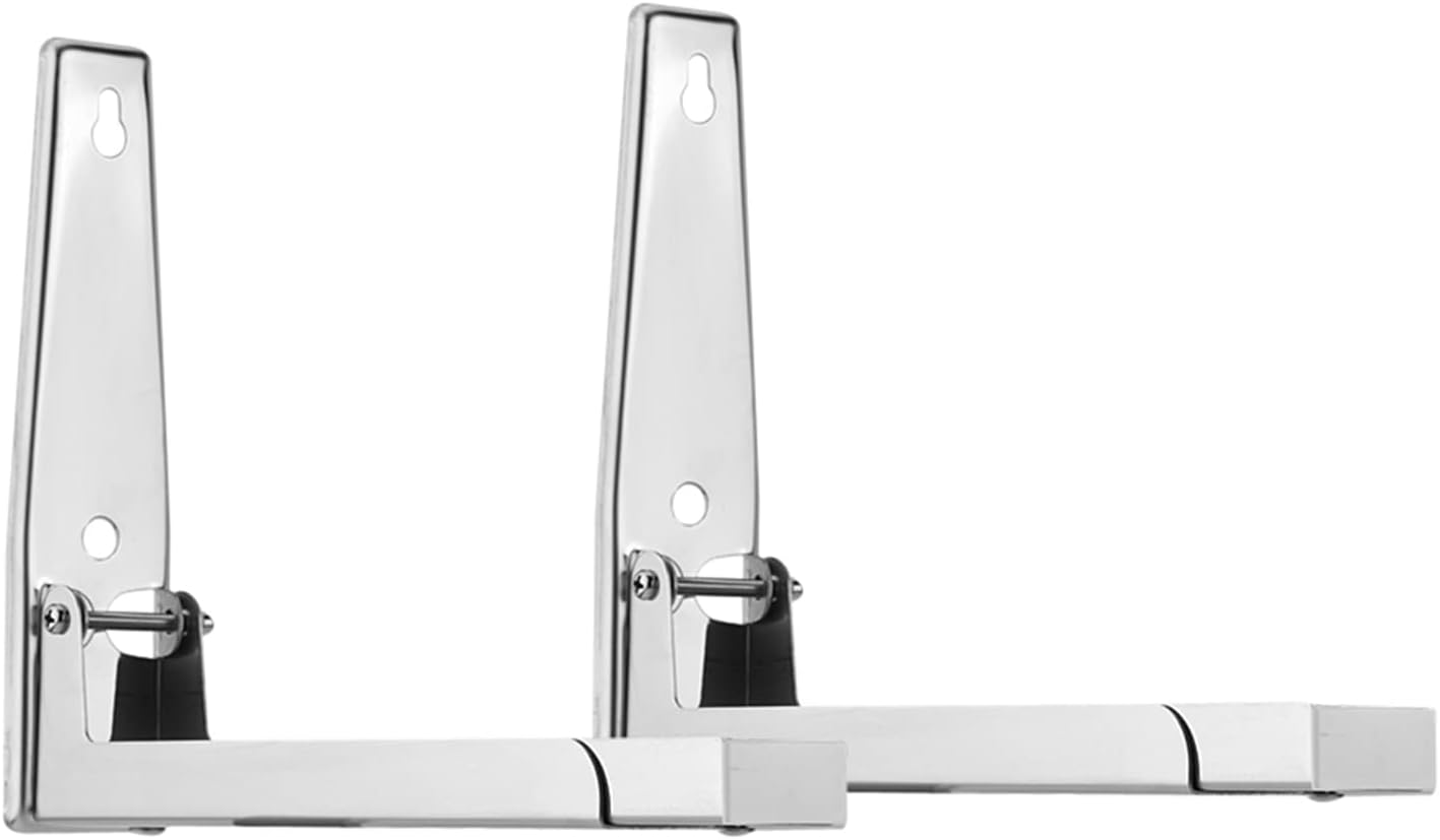 Under Cabinet Mount Toaster Oven,2x Kitchen Stainless Steel Microwave Oven Bracket Sturdy Foldable Stretch Wall Mount Rack Shelf