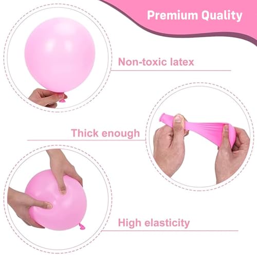 Image of Party Propz Happy Birthday Decoration Kit for Girls - 47 Pcs,Birthday Decorations for Girls with Shell Foil Balloons, Birthday Backdrop for Decoration, Mermaid Theme Decor for Baby (Cardstock,Latex)