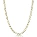 SHOP WGS 10K Solid Gold Cuban Link Chain for Men & Women - Diamond Cut Real 10K Yellow Gold Cuban Link Curb Chain Necklace for Men with Lobster Claw Clasp Jewelry (2 MM, 18