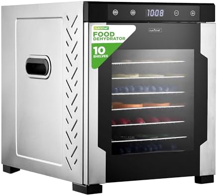NutriChef Electric Countertop Food Dehydrator -900-Watt Premium M...