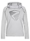Ziener Unisex Kinder JANUP Kapuzen-Pullover, Mid Layer | atmungsaktiv, elastisch, PFC frei, Dusty Grey, 104