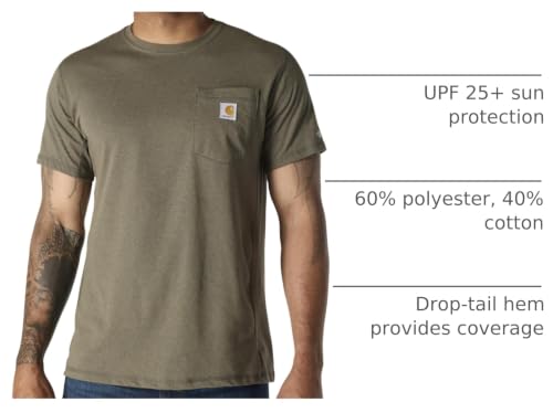 Image of Carhartt Men's Force Relaxed Fit Midweight Short-Sleeve Pocket T-Shirt