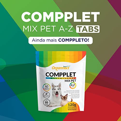 ORGANNACT COMPPLET MIX PET A-Z TABS 120G 3 ORGANNACT COMPPLET MIX PET A-Z TABS 120G - Imagem 3