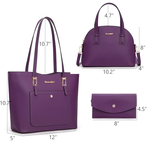 Image of Montana West 3PCS Purses for Women Tote Bag and Wallet Set Shoulder Satchel Handbags