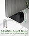 Large Door Stopper - Metal Door Wedge, Tall Door Stopper, Spring Rubber for Extra Strong Grip (Black, 1 Pack)