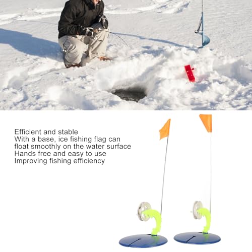 Drapeau de pêche sur glace d'hiver portable en ABS et nylon