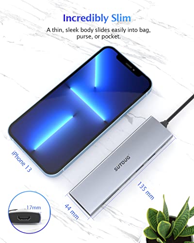 Docking Station, 7 in 1 USB C Hub with HDMI 4K@30hz Output100W Type C Charging Port - image 7