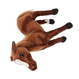 Construcción: diseñado para soportar el uso diario, este juguete de peluche conserva su forma y color, lo que lo convierte en un compañero confiable durante años, figura ecuestre, juguete de caballo