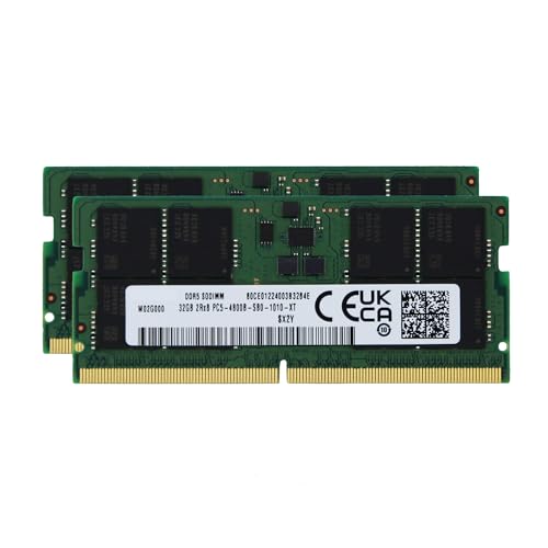 Image of Factory Original 64GB (2x32GB) Compatible with ASUS ROG Strix Scar 17 G733ZX-DS94 DDR5 4800MHz PC5-38400 SODIMM 2Rx8 CL40 1.1v 262 Pin Laptop Notebook Memory Module Upgrade RAM Adamanta