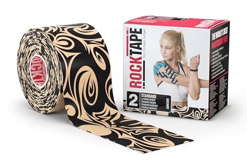 RockTape Standard Uncut Kinesiology Tape- Reduces Pain, Swelling, and Muscle Tightness,180% Stretch for Full Range of Motion… – Ansicht 1