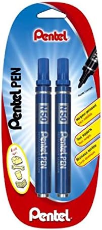 Pentel N50 Permanent Marker, 1.5-2 mm Bullet Tip - Green, Pack of 12