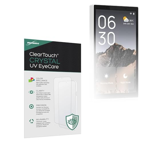 BoxWave Screen Protector Compatible with MOES Smart Home Touchscreen Control (5 in) - ClearTouch Crystal Anti-UV EyeCare (2-Pack), Filters Out Harmful Blue Light Reduce Fatigue