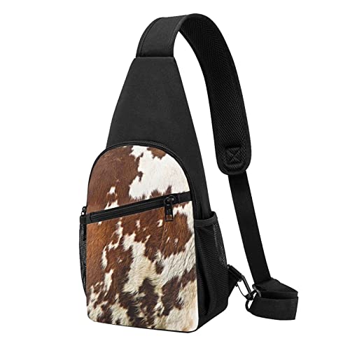 Sac à dos à bandoulière cuir homme femme sacoche poitrine rouge blanche PSVOD