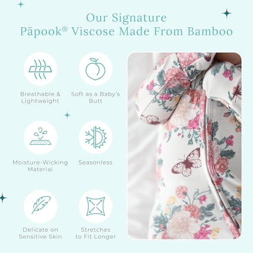 Image of Posh Peanut Girls Convertible Baby Sleepers, Toddlers Footless Pajamas | True To Size Fit With 2-Way Zipper, Convertible Mittens /Footies With Grips, Tagless Gentle Comfort, Easy Care Wash