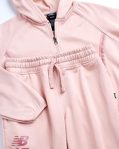 New Balance Athletic Girls Tracksuit Set - 2 Piece Active Girls Zip Up Hoodie Sweatshirt and Jogger Pants Set (Sizes: 7-16)2