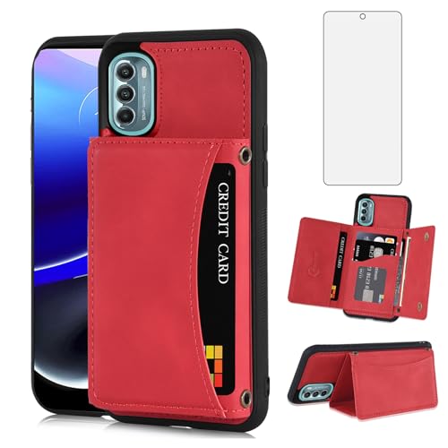 Protection Moto G Stylus 5G 2022 étui portefeuille cuir XT2215-1 verre