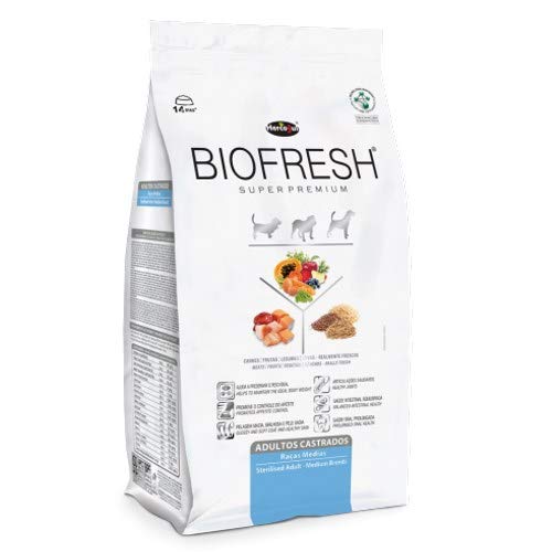 Ração Super Premium Biofresh Para Cães Castrados De Raças Médias 3kg