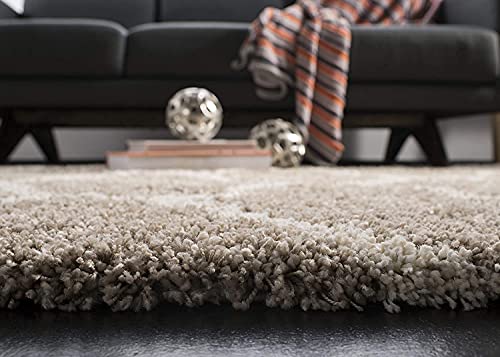 Image of Carpet for Living Room 3x5 Feet Modern Soft Shaggy Carpet Thick, Fluffy & 2 inch Pile Shag Rug for Your Kids Room, Bedroom & Livingroom(3x5 feet, Beige & Ivory)