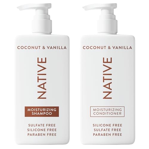 Native Coconut & Vanilla Shampoo and Conditioner Contain Naturally Derived Ingredients | All Hair...