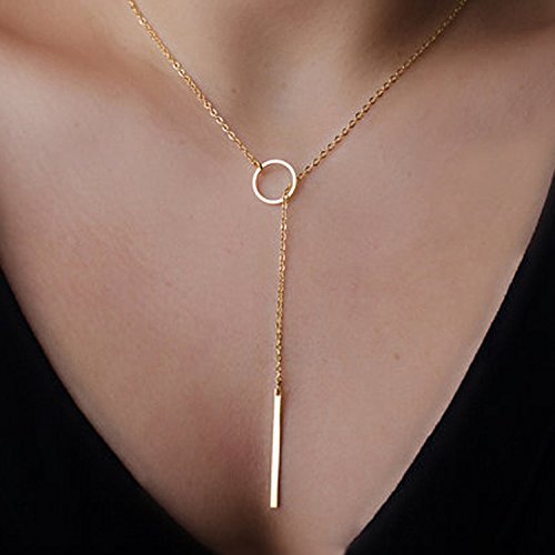 choice of all Lariat Necklace for Women Rose Gold Necklaces for Women Slip Chain Necklace Dainty Long Necklace Y-Shaped Pendant Necklace Trendy Chain Gold Jewelry for Women3